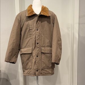 Vintage Field & Stream Thinsulate Field Jacket Made USA Tan Brown Sz L